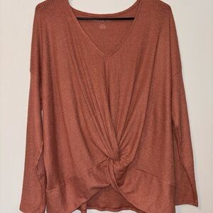 American Eagle Knotted Swearer Top